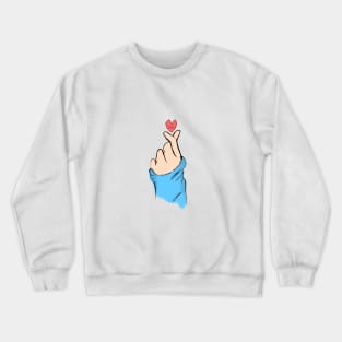 K-pop Finger heart! Crewneck Sweatshirt